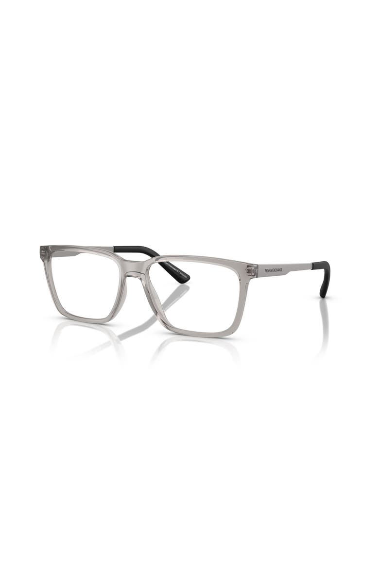 55mm Rectangle optical glasses, Main, color, Grey
