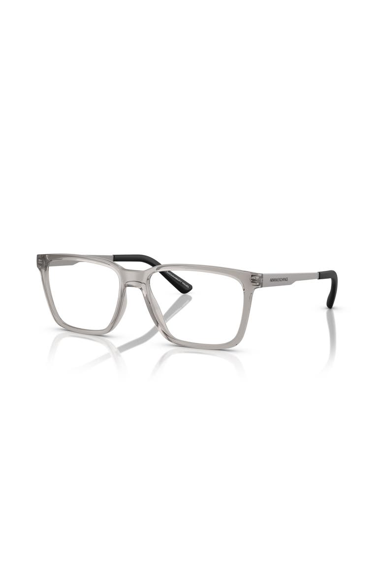 Armani Exchange 55mm Rectangle optical glasses, Main, color, Grey