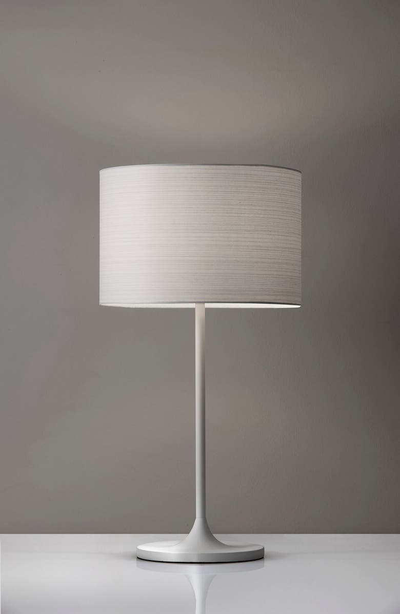 ADESSO LIGHTING Oslo Table Lamp, Alternate, color, White