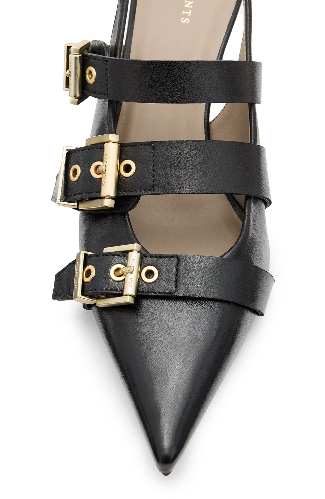 AllSaints Grace Pointed Toe Slingback Pump, Alternate, color, 