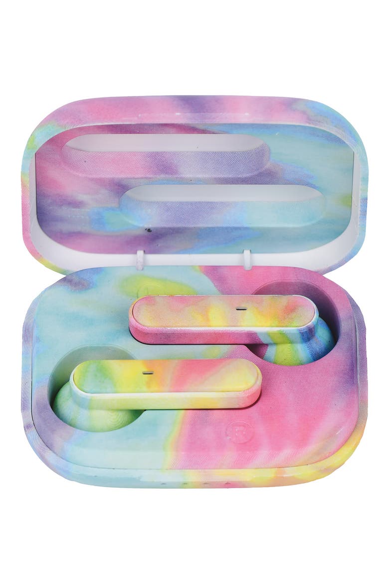 Pastel Tie Dye Earbuds with Case, Alternate, color, PASTEL PINK