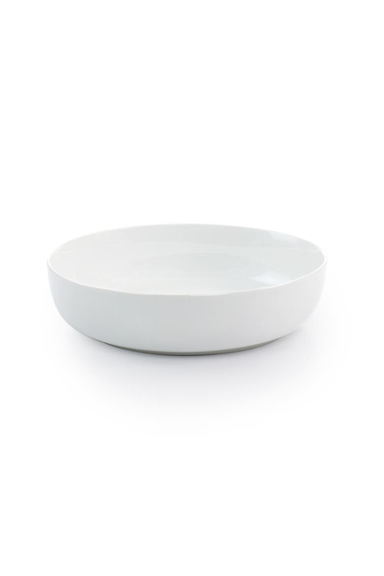White Deco 16 Piece Fine Ceramic Dinnerware Set, Alternate, color, White