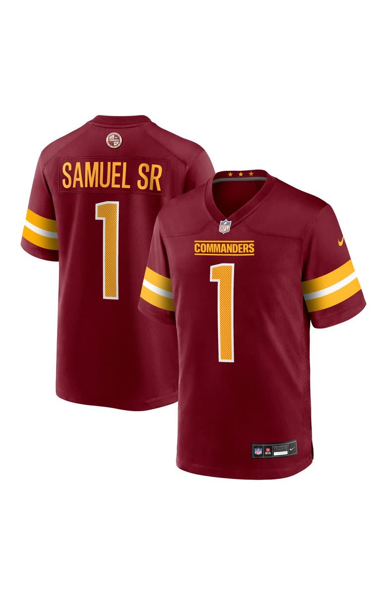 Nike Men's Nike Deebo Samuel Sr Burgundy Washington Commanders Game Player Jersey, Alternate, color, Burgundy
