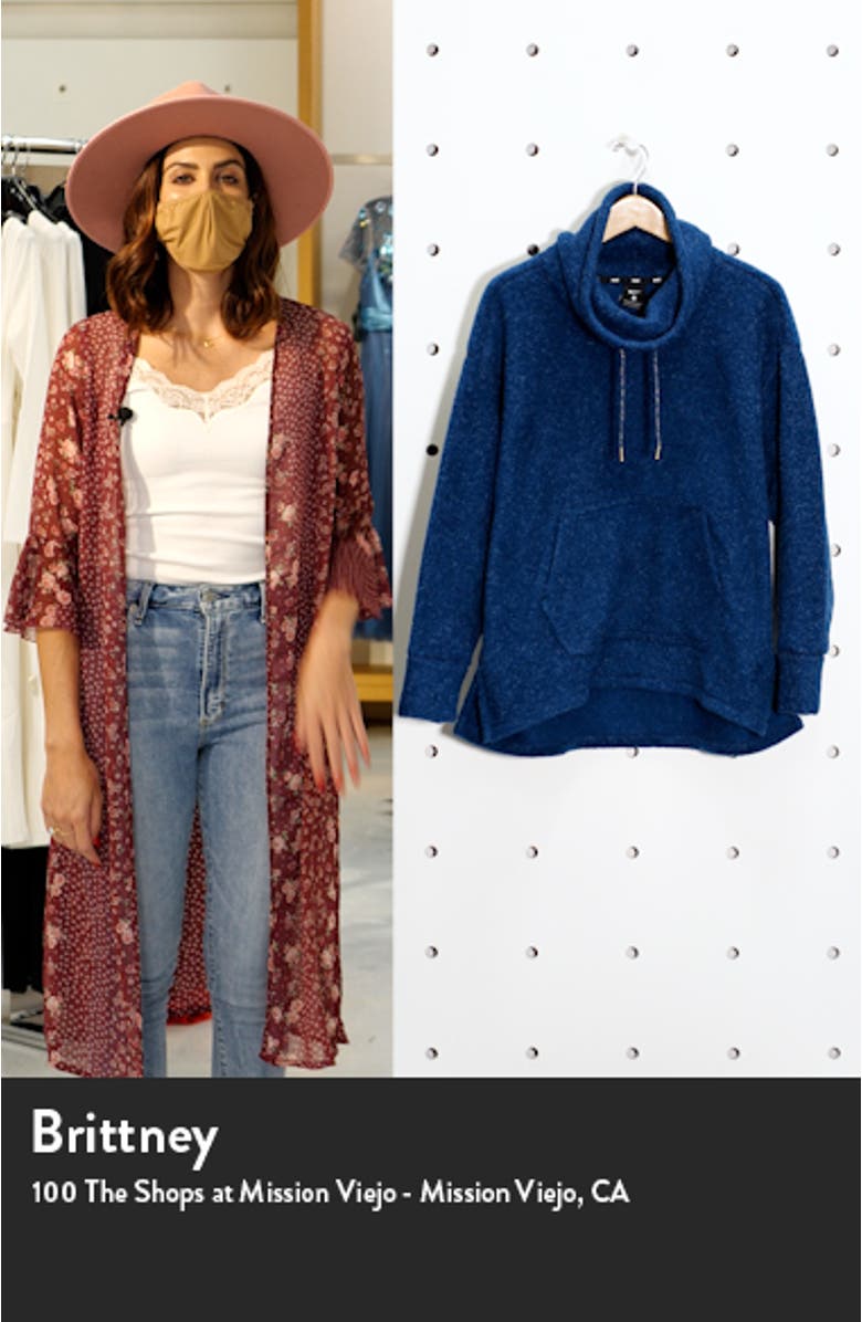 Cowl Neck Fleece Pullover, sales video thumbnail