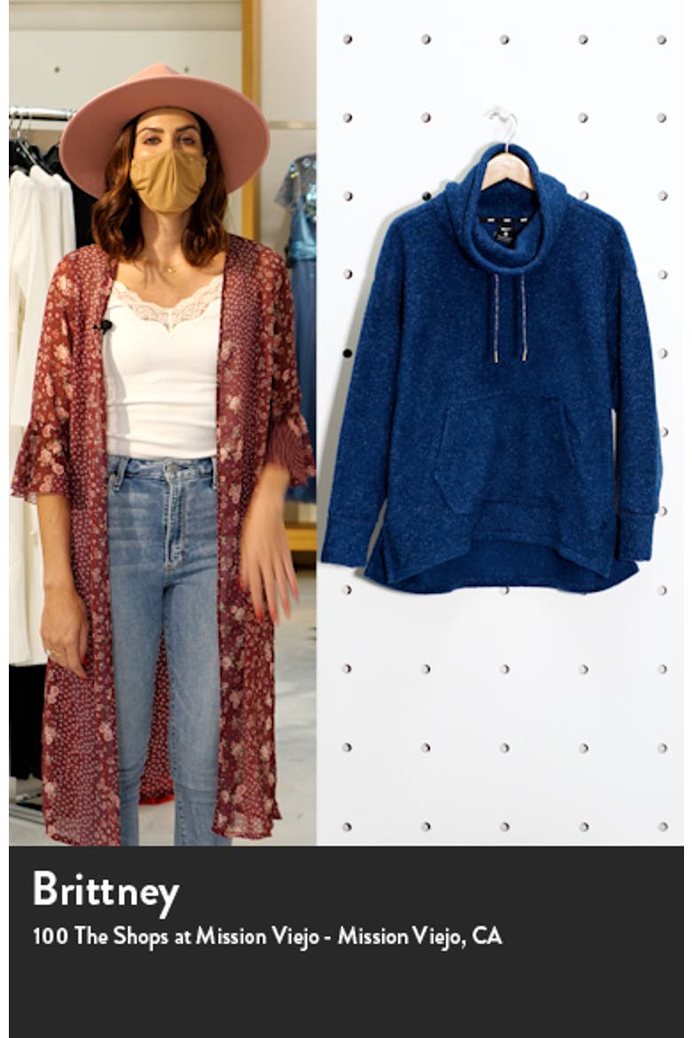 Cowl Neck Fleece Pullover video