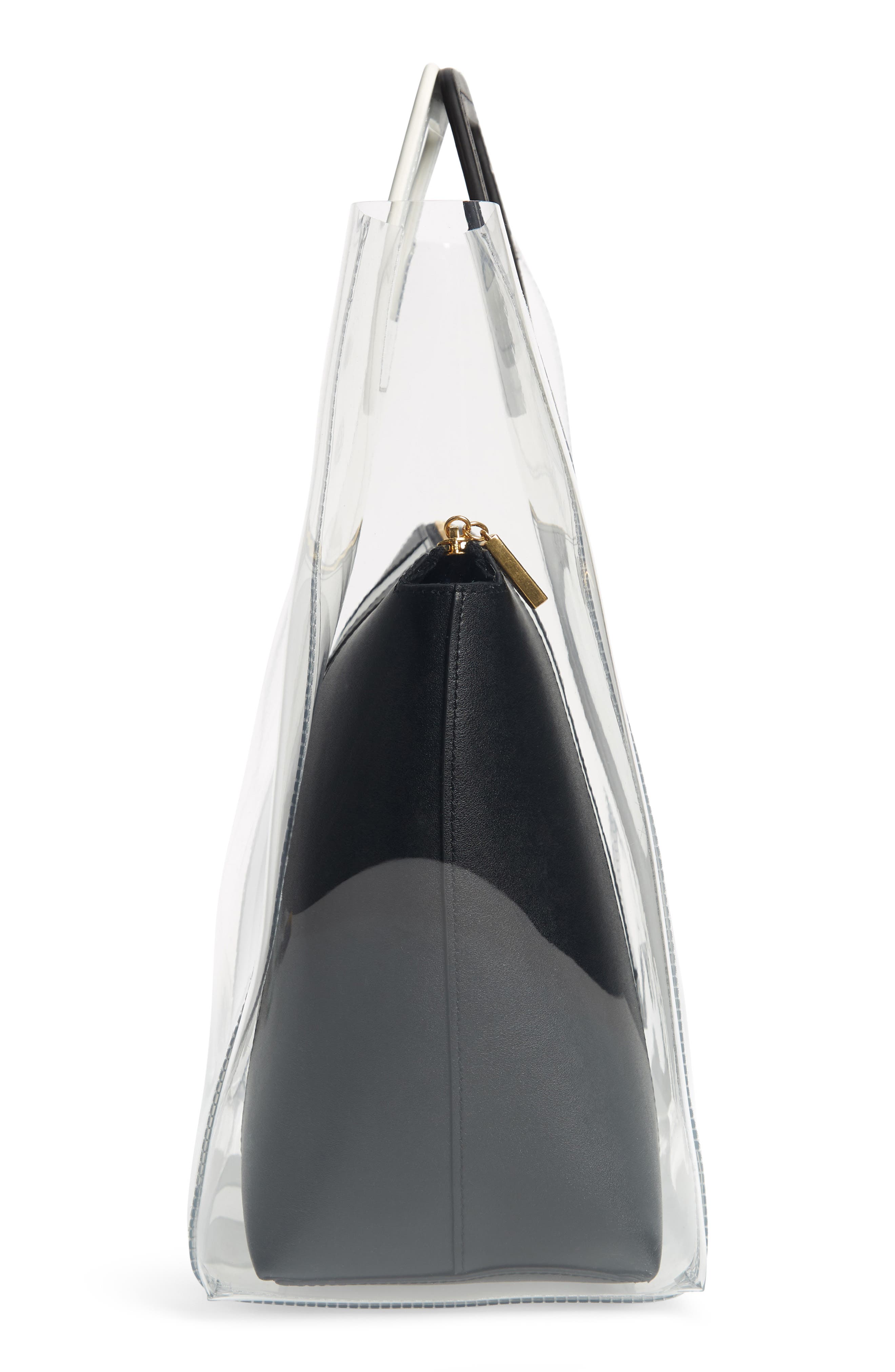 STAUD Large Shirley Transparent Handbag, Alternate, color, 