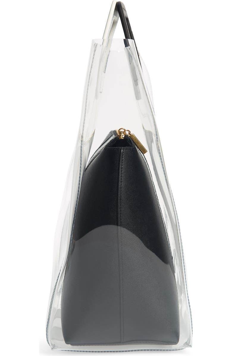 STAUD Large Shirley Transparent Handbag, Alternate, color,