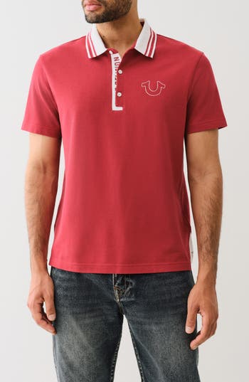 TRUE RELIGION TRUE RELIGION GUSSET KNIT POLO