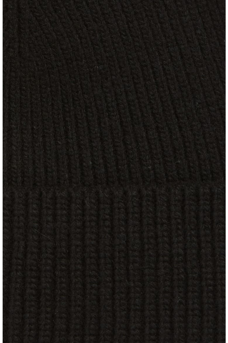 Embroidered Signature Logo Beanie, Alternate, color, POLO BLACK