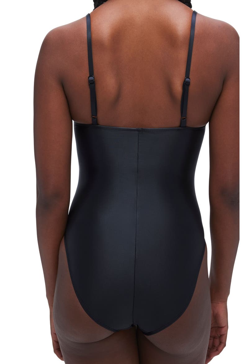 Always Ruched One-Piece Swimsuit, Alternate, color, BLACK001