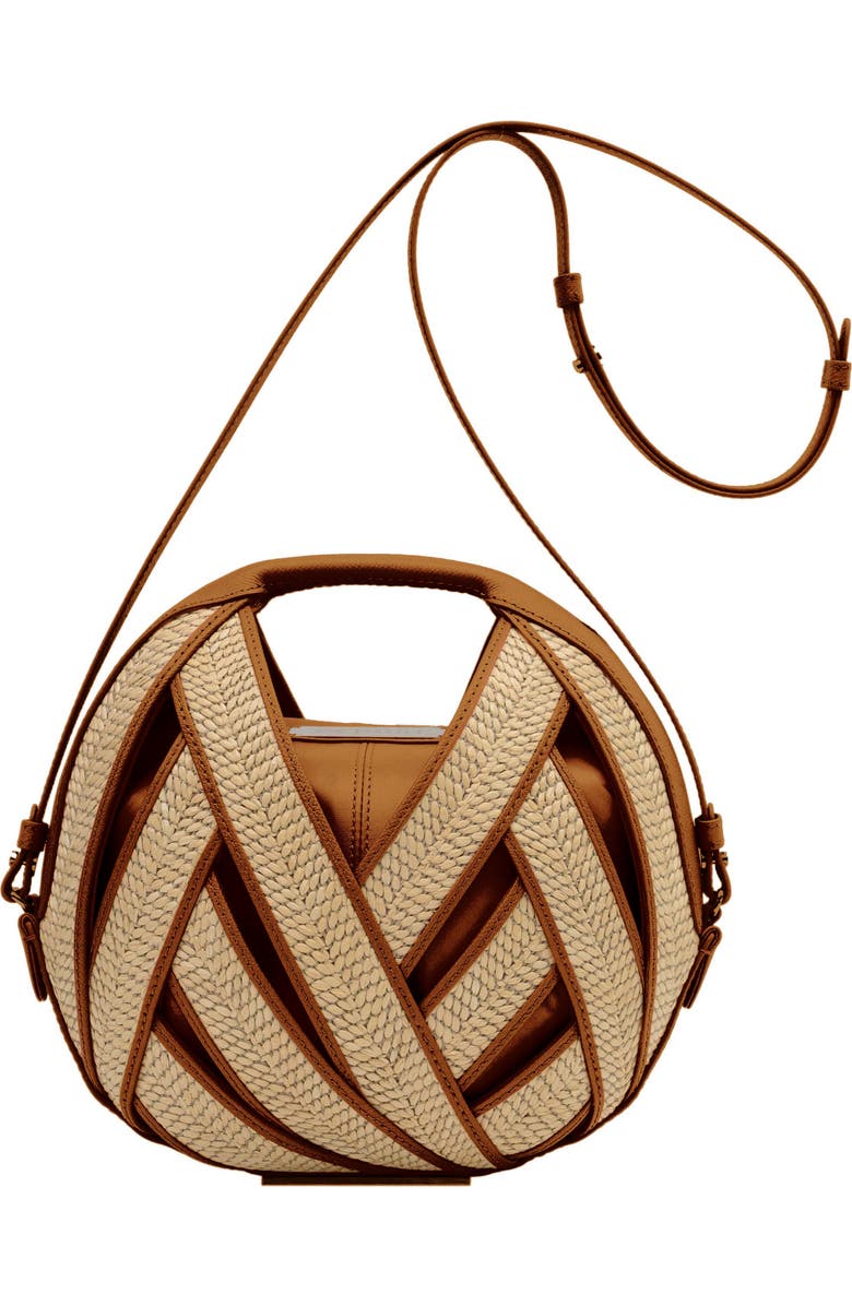 PERRIN PARIS Le Panier Handbag, Main, color, Raphia | Caramel