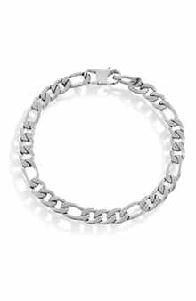BLACKJACK Men's Figaro Chain Bracelet