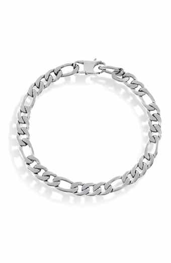 BLACKJACK Men's Figaro Chain Bracelet