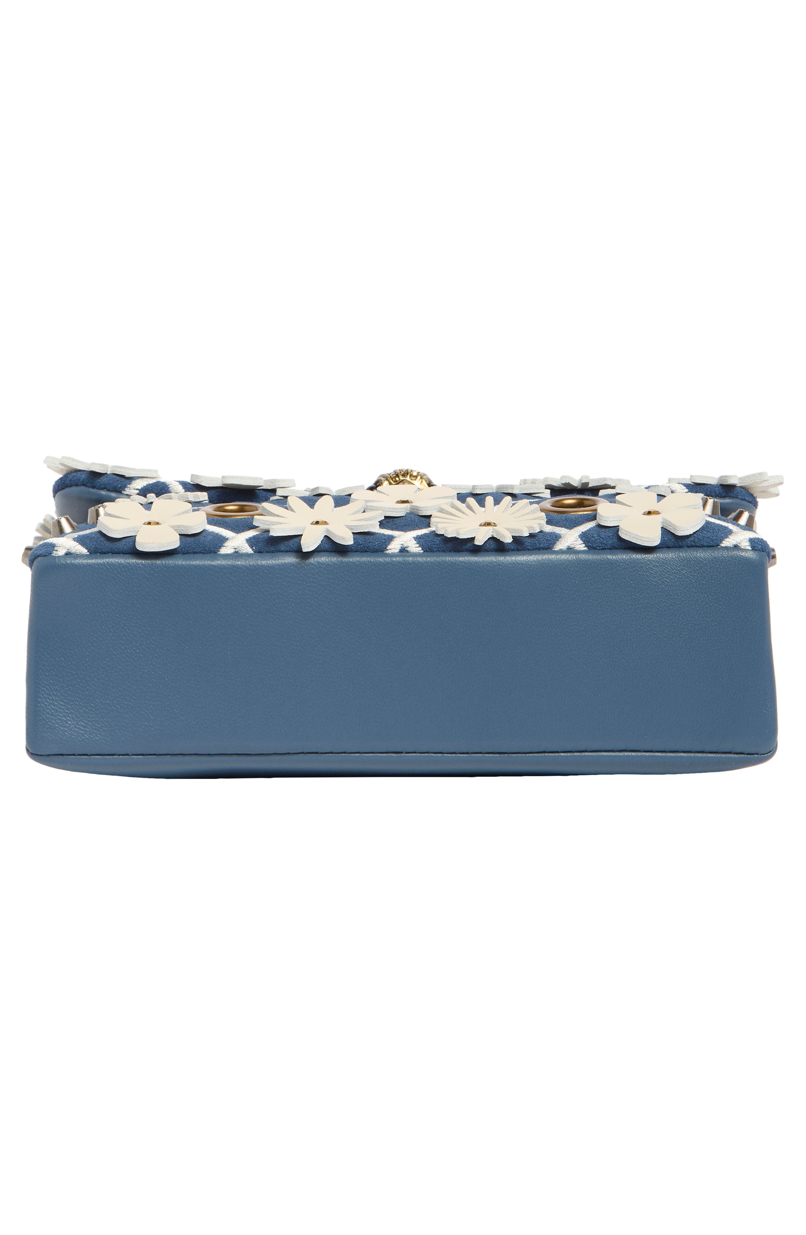Floral Embroidered Mini Handbag マメクロゴウチ Mini Kensington Floral Appliquéé Leather Convertible Crossbody Bag