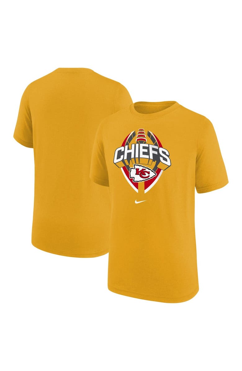Nike Youth Nike Gold Kansas City Chiefs Icon Legend T-Shirt, Main, color, Gold