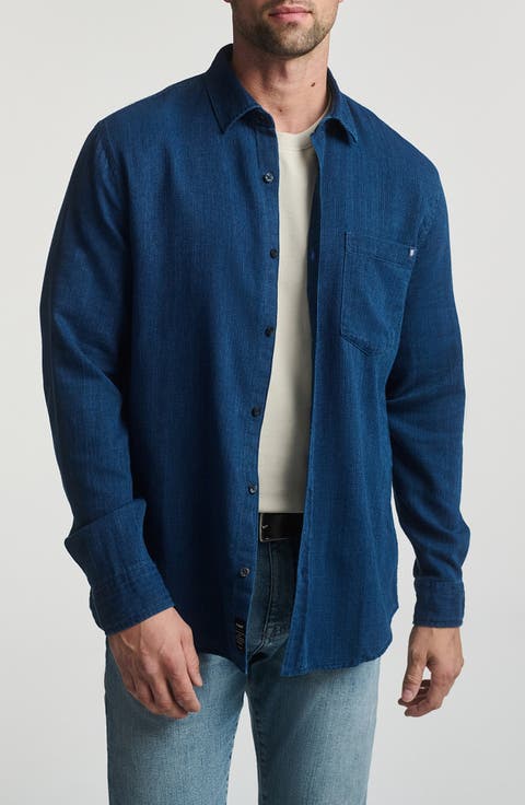 Indigo Button-Up Shirt