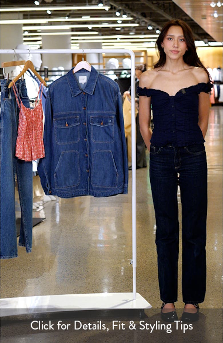 Oversize Cotton Blend Denim Shirt, sales video thumbnail