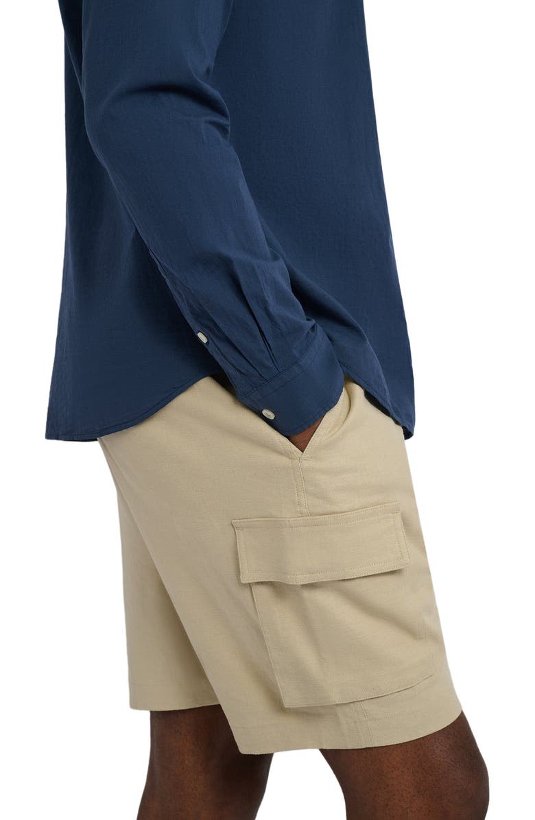 Onia Stretch Linen Pull-on Cargo Short, Alternate, color, 