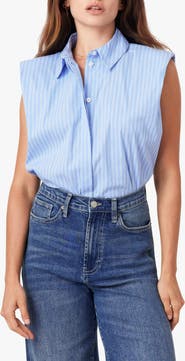 Habitual Shoulder Pad Sleeveless Shirt