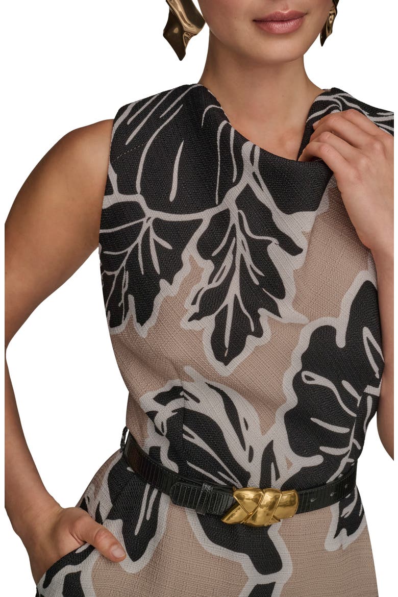 Sleeveless Sheath Dress, Alternate, color, SAND MULTI