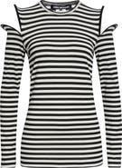 Junya Watanabe Wired Cutout Stripe Cotton Jersey T-Shirt