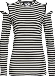 Junya Watanabe Wired Cutout Stripe Cotton Jersey T-Shirt