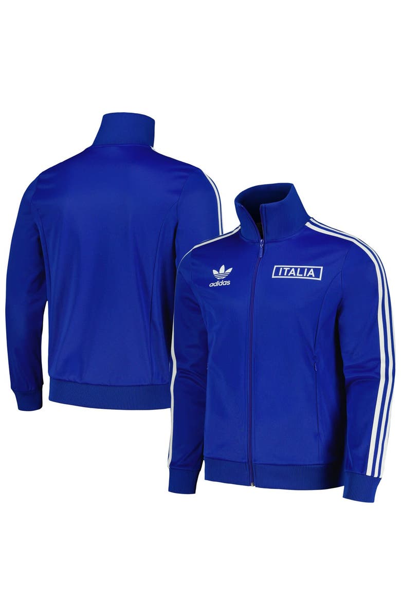 adidas Originals Men's adidas Originals Royal Italy National Team Beckenbauer Full-Zip Track Jacket, Alternate, color, Royal