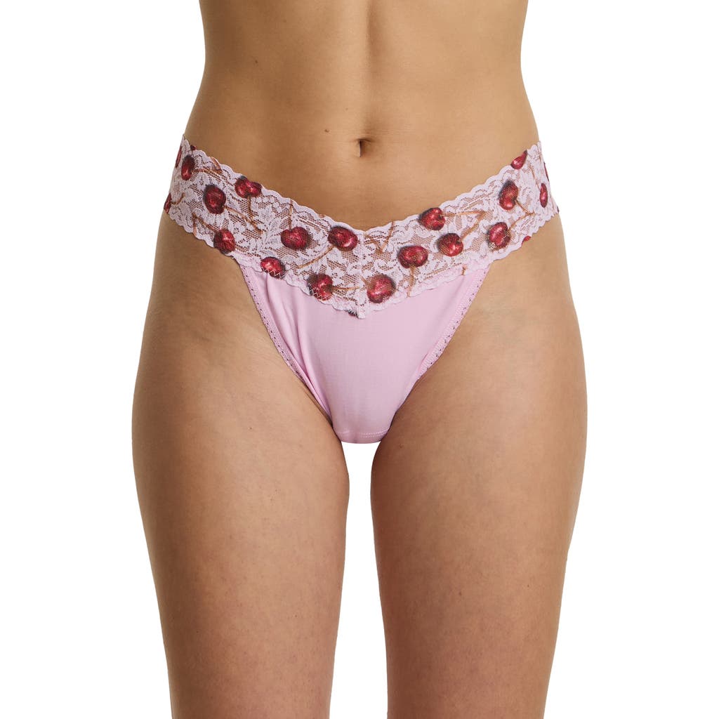 Hanky Panky Original Rise Thong In Pink