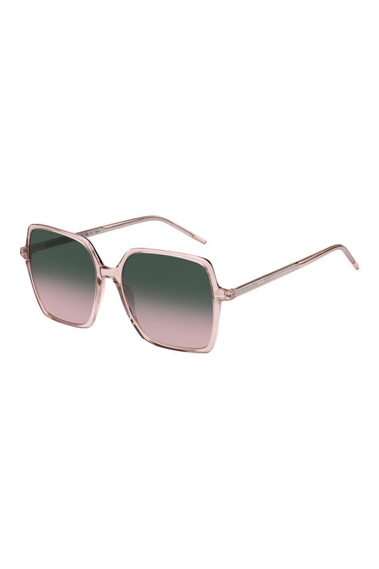 57mm Oversize Square Sunglasses, Alternate, color, PINK