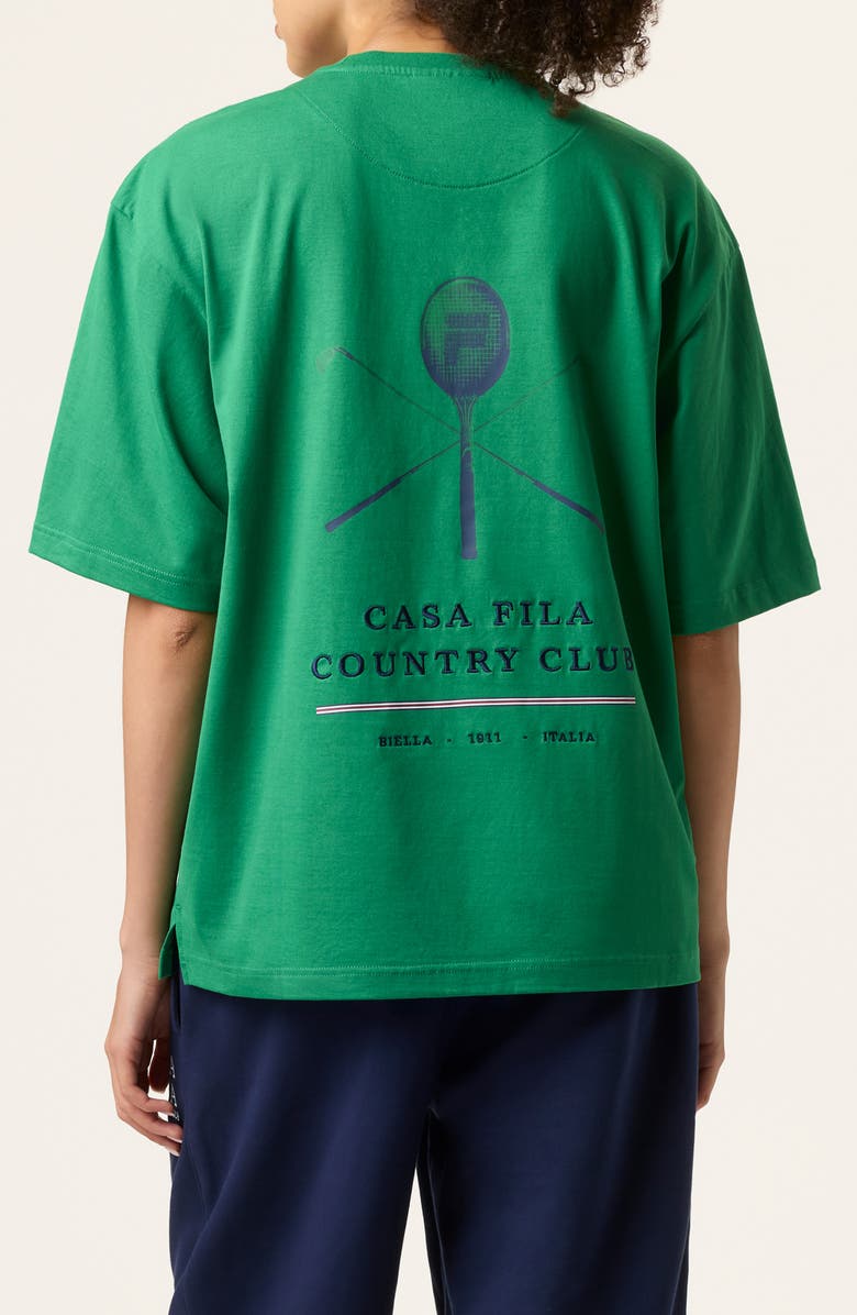 FILA Country Club Embroidered Cotton Graphic T-Shirt, Alternate, color,