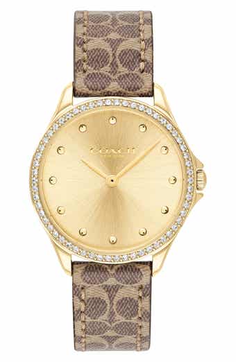 COACH Astor Leather Strap Watch, 31mm