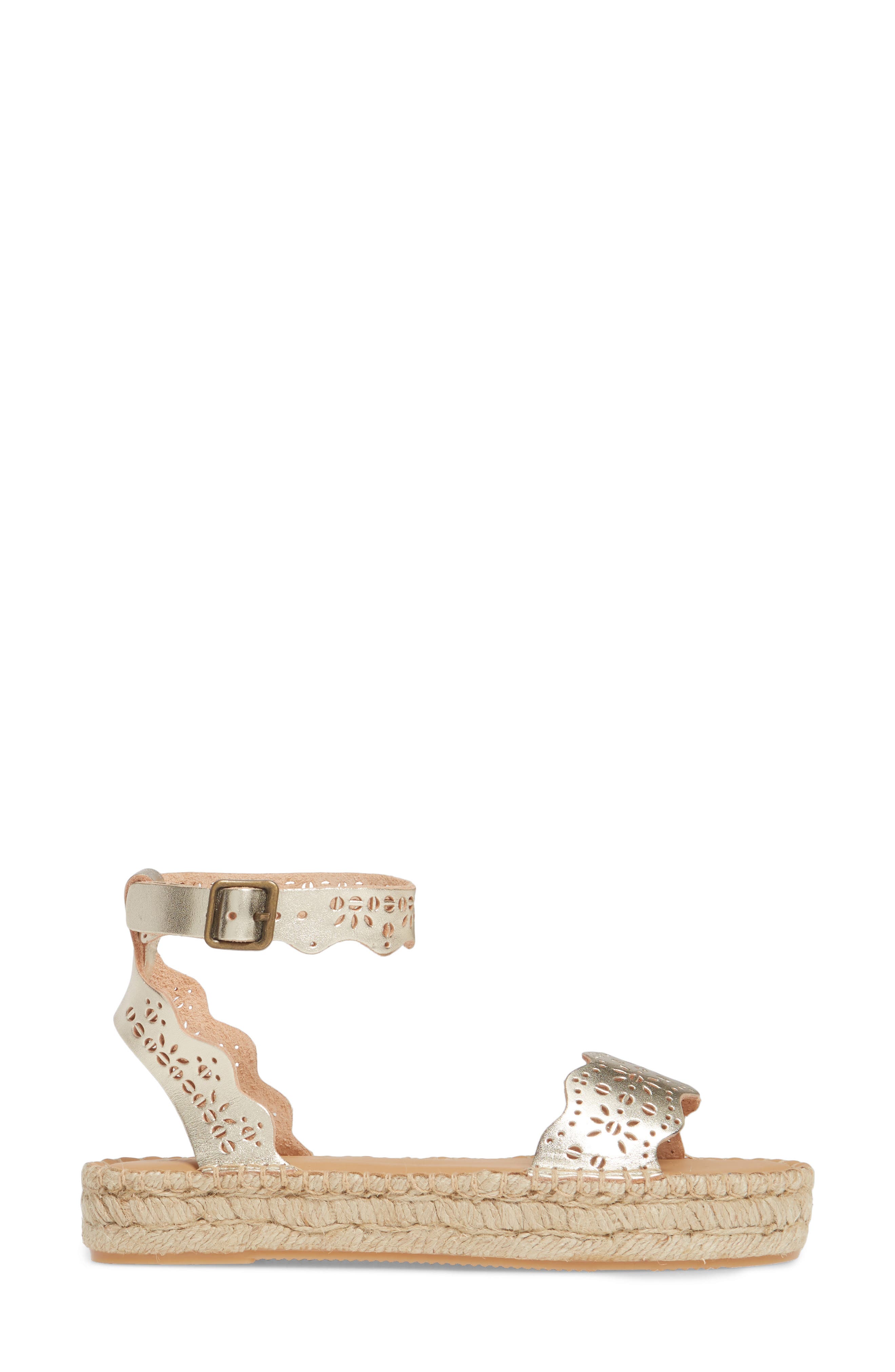 Soludos Cadiz Wave Platform Ankle Strap Sandal, Alternate, color, 