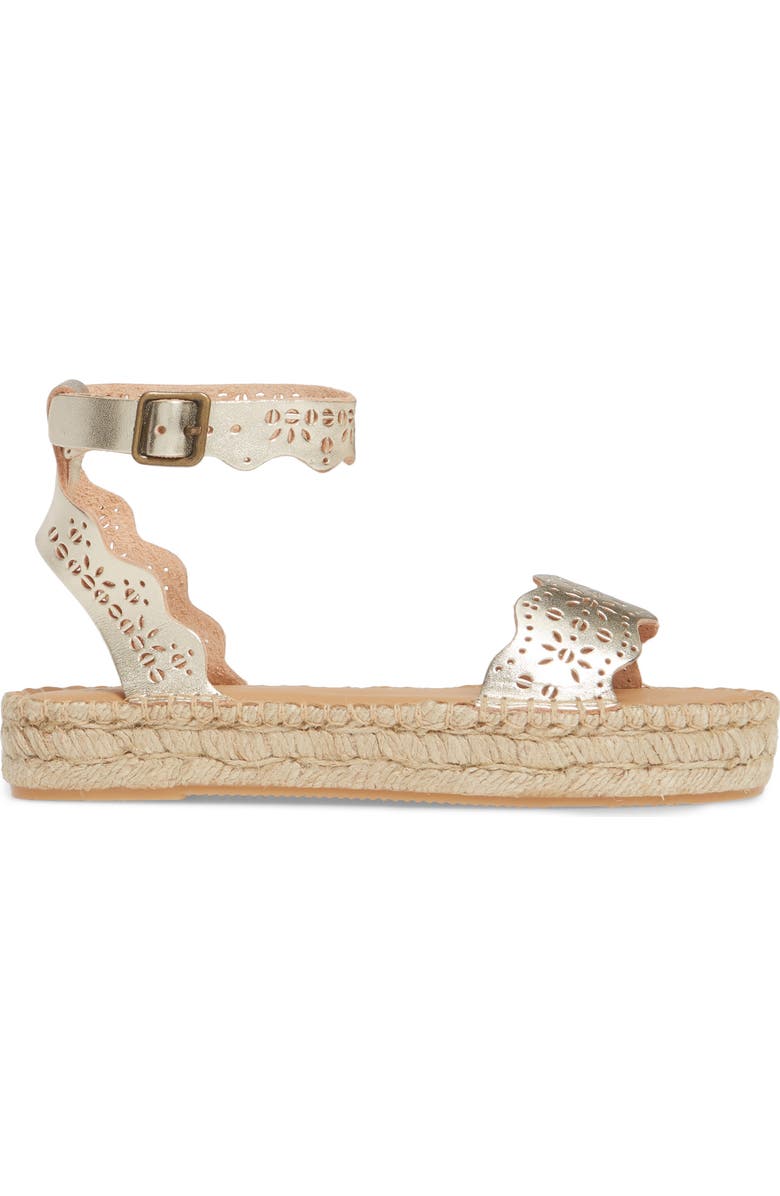 Soludos Cadiz Wave Platform Ankle Strap Sandal, Alternate, color,