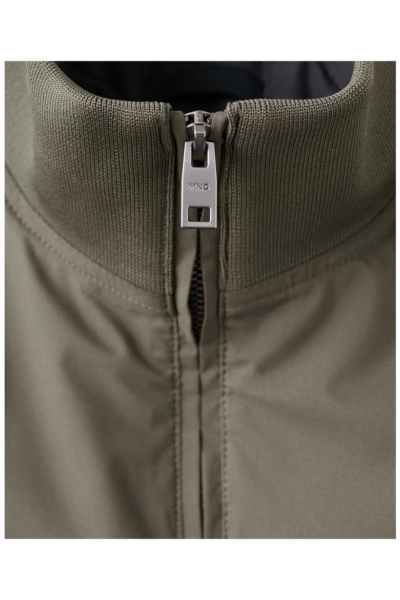 Water Repellent Bomber Jacket, Alternate, color, KHAKI GREY