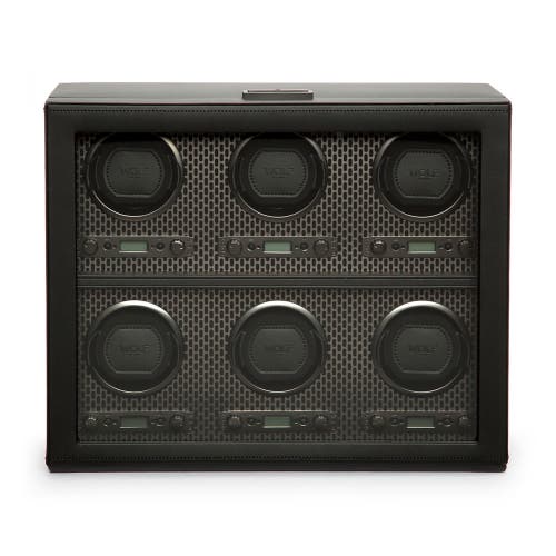 Wolf Axis 6 Piece Watch Winder In Powder Coat