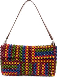 STAUD Timmy Beaded Shoulder Bag