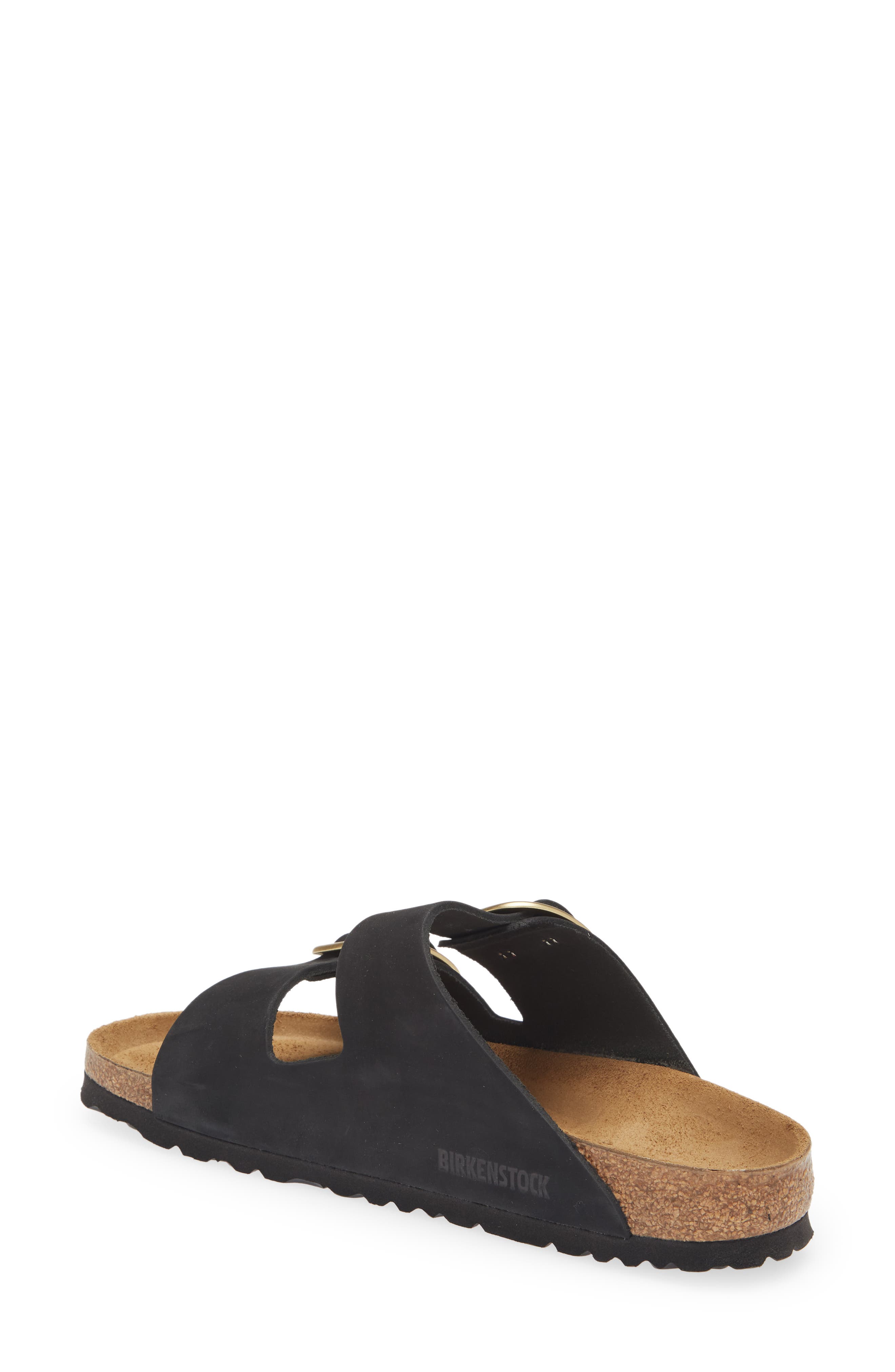 Birkenstock Arizona Big Buckle Slide Sandal, Alternate, color, Black