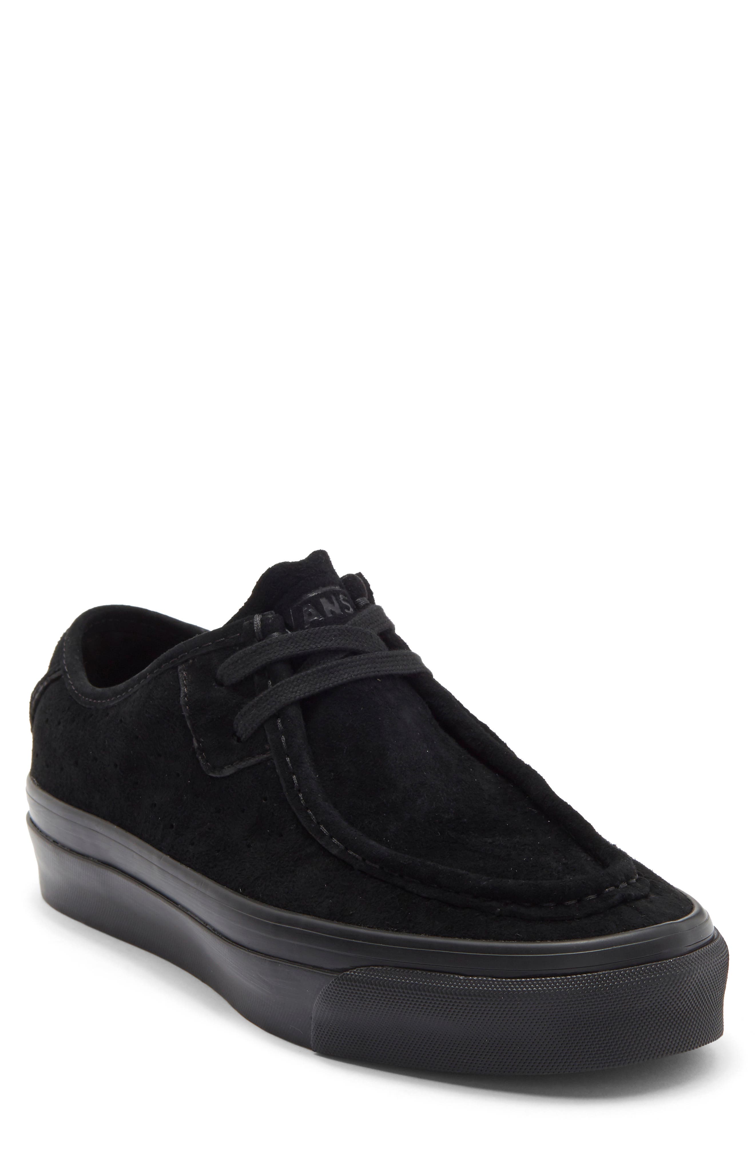 Vans LX Carver Low Leather Sneaker, Main, color, Black/Black