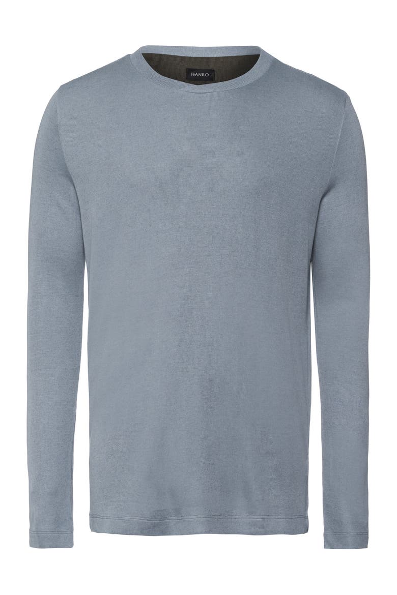 Woolen Comfort Tencel And Cashmere Top, Main, color, Cliff Grey