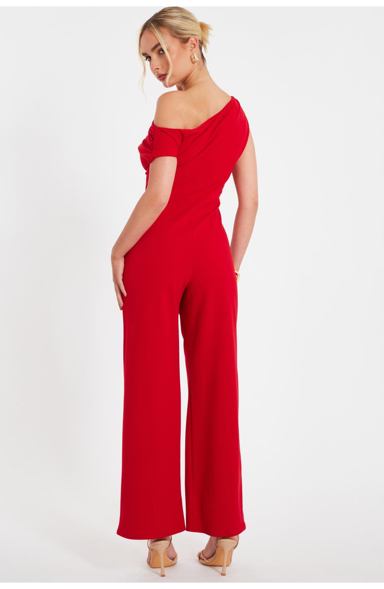 QUIZ Scuba Crepe Cap Sleeve Jumpsuit, Alternate, color, 