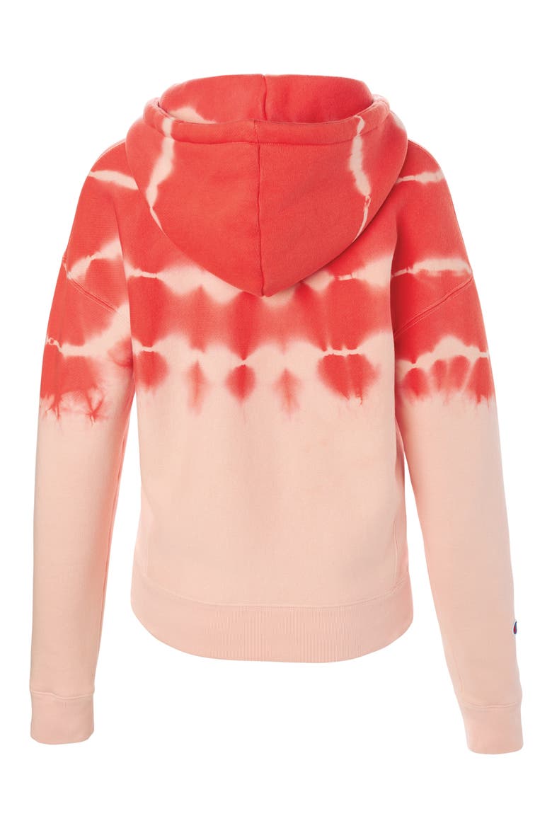 Streak Dye Hoodie, Alternate, color, PRIMER PINK