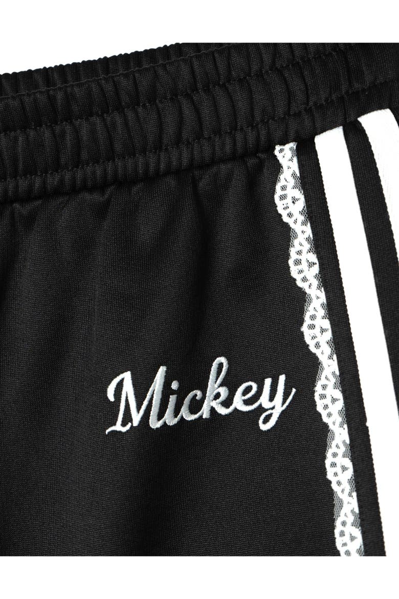 Mickey Mouse Track Pants, Alternate, color, Jet Black Mickey