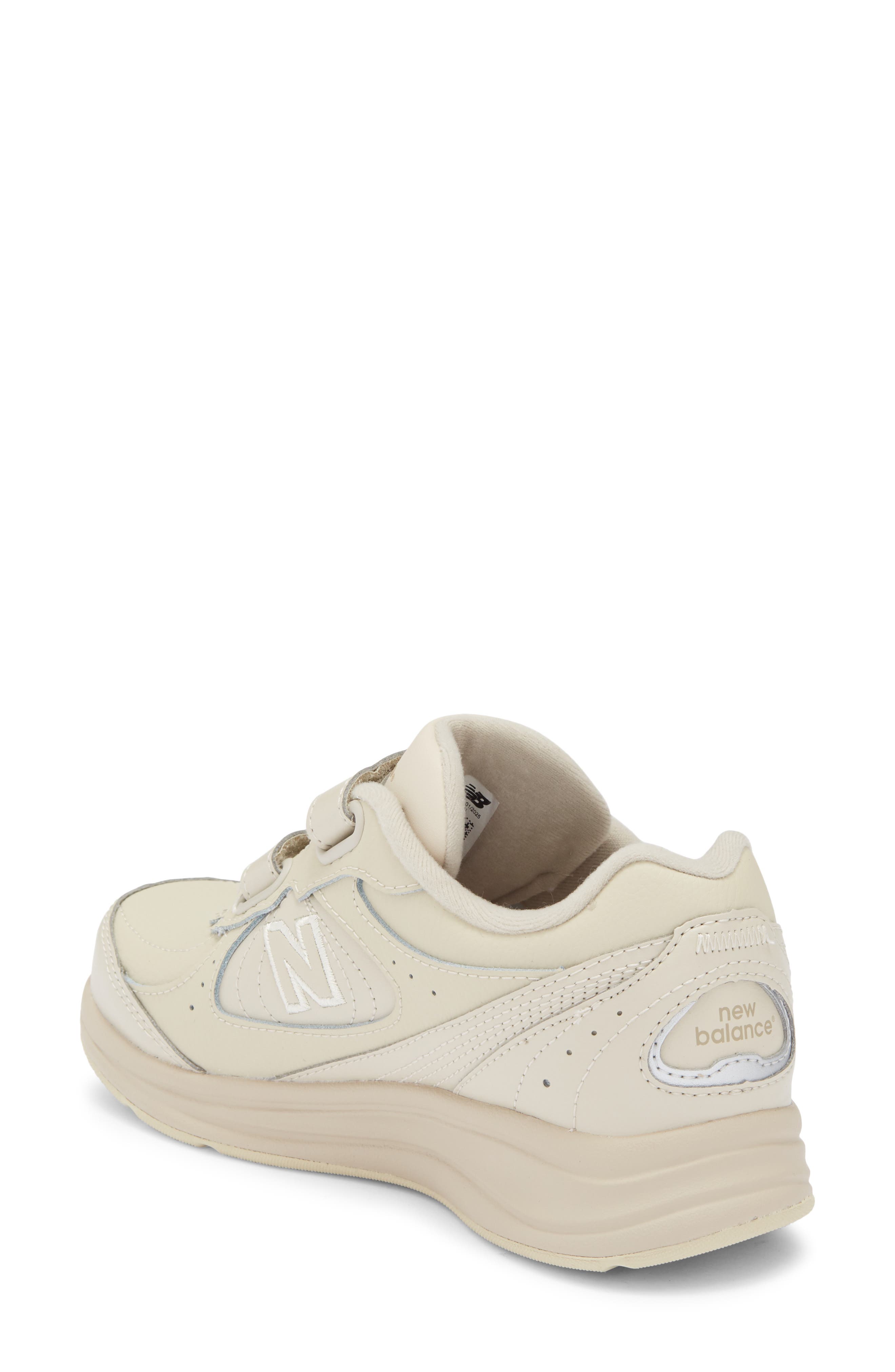 New Balance Leather Sneaker, Alternate, color, Bone