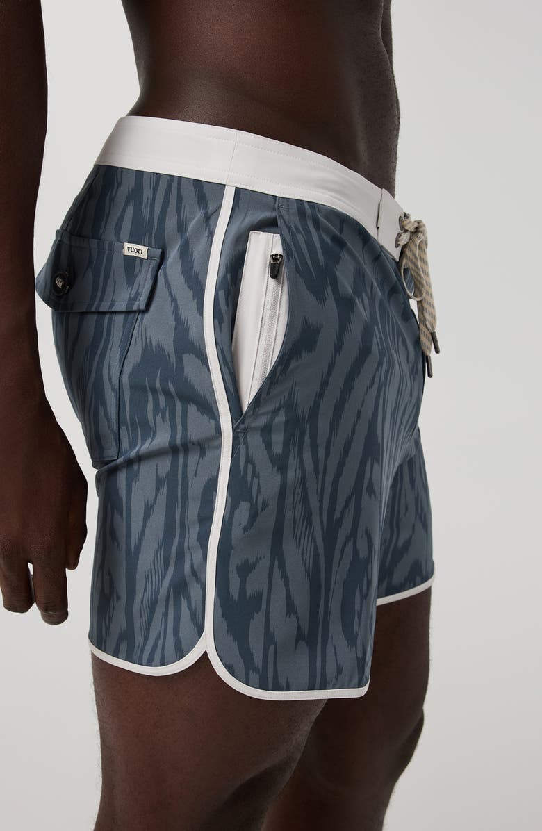 Vuori Cruise Swim Trunks, Alternate, color, Blue Sea Mirage
