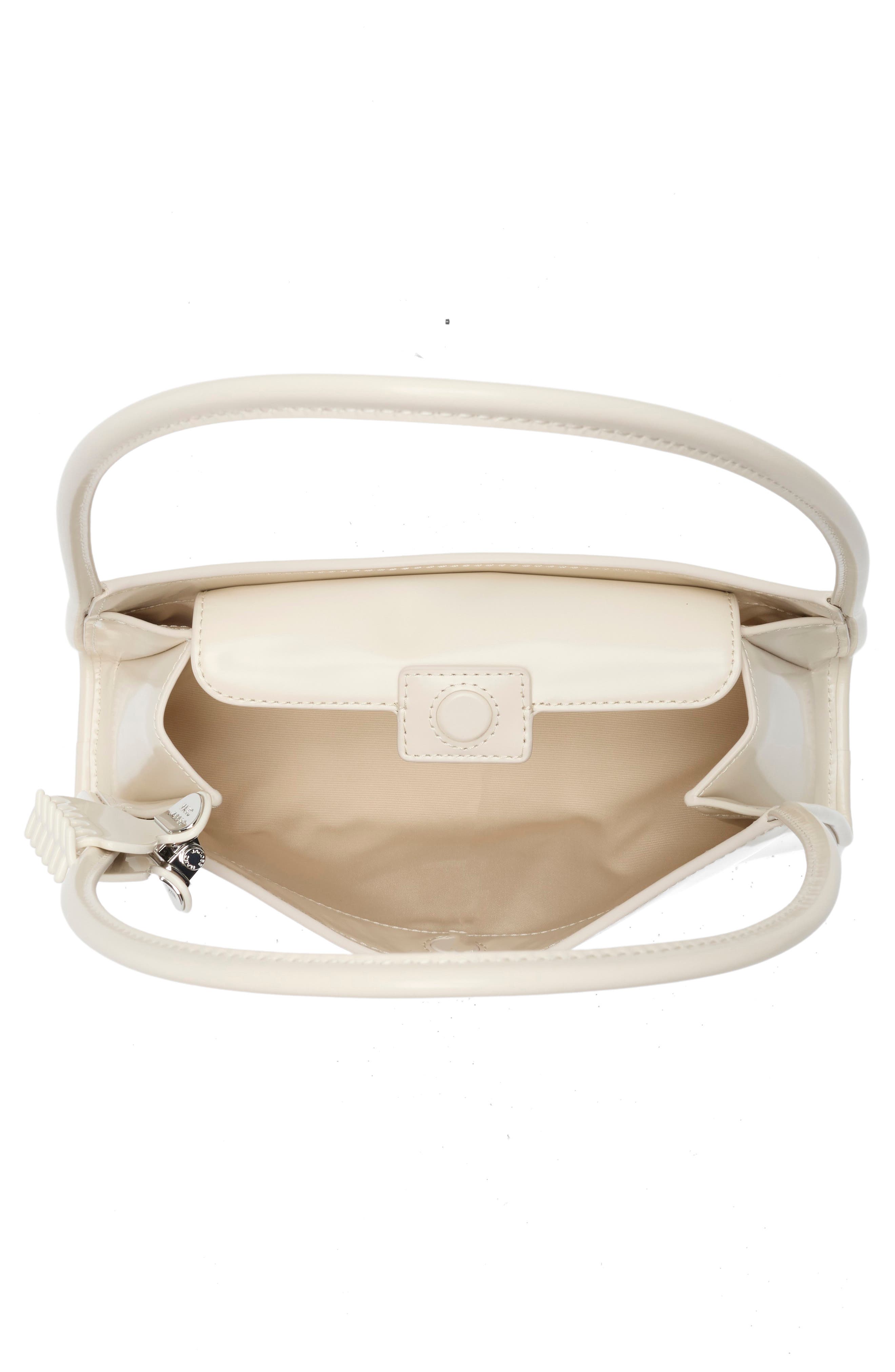 The Claw Clip Shoulder Bag, Alternate, color, COTTON WHITE