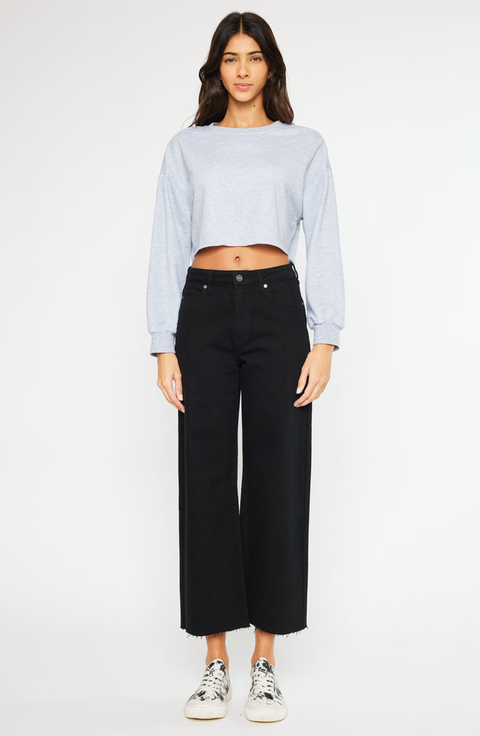 Dianella High Rise Crop Wide Leg Jeans