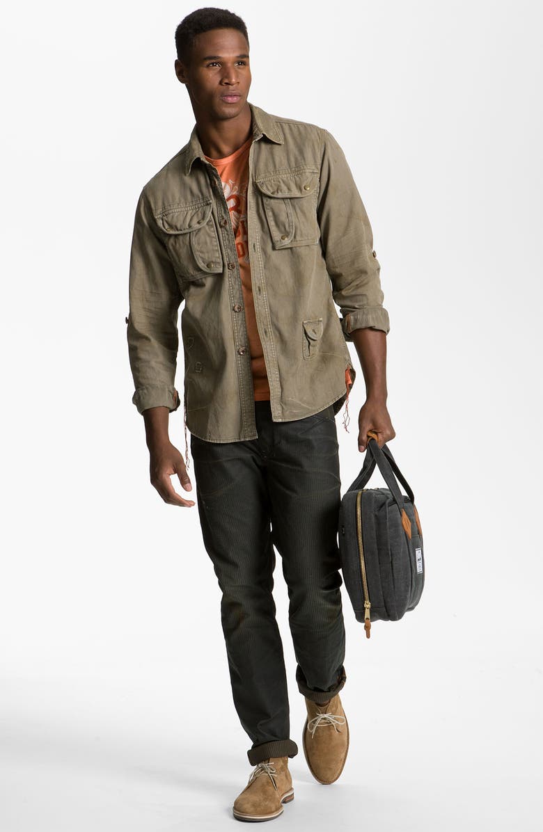 Herschel Supply Co. 'Oak' Cotton Canvas Laptop Briefcase, Alternate, color,