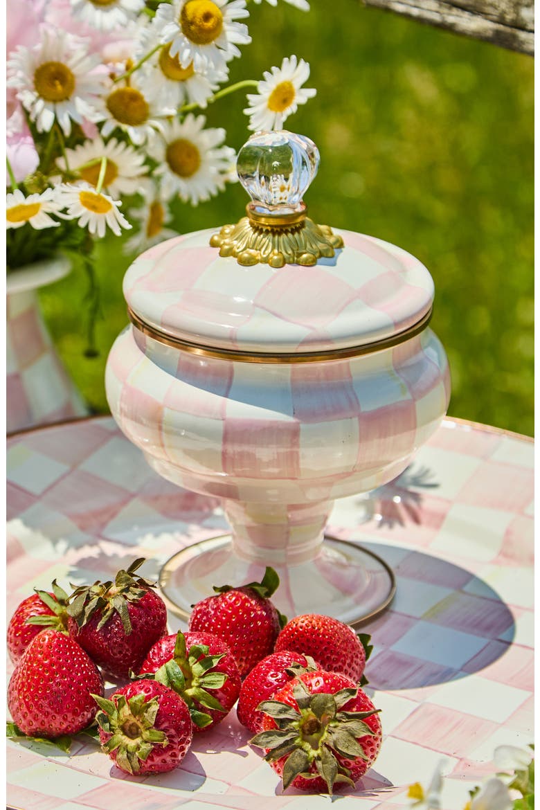 Rosy Check Enameled Steel Curiosity Pot, Alternate, color, ROSY