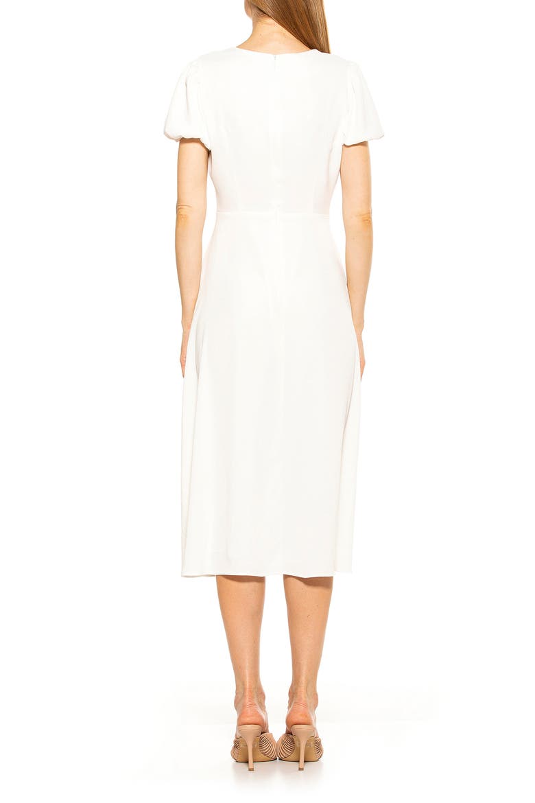 Gracie Sweetheart Slit Midi Dress, Alternate, color, IVORY WHITE