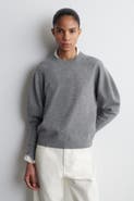 COS Balloon-sleeve Merino Wool Jumper